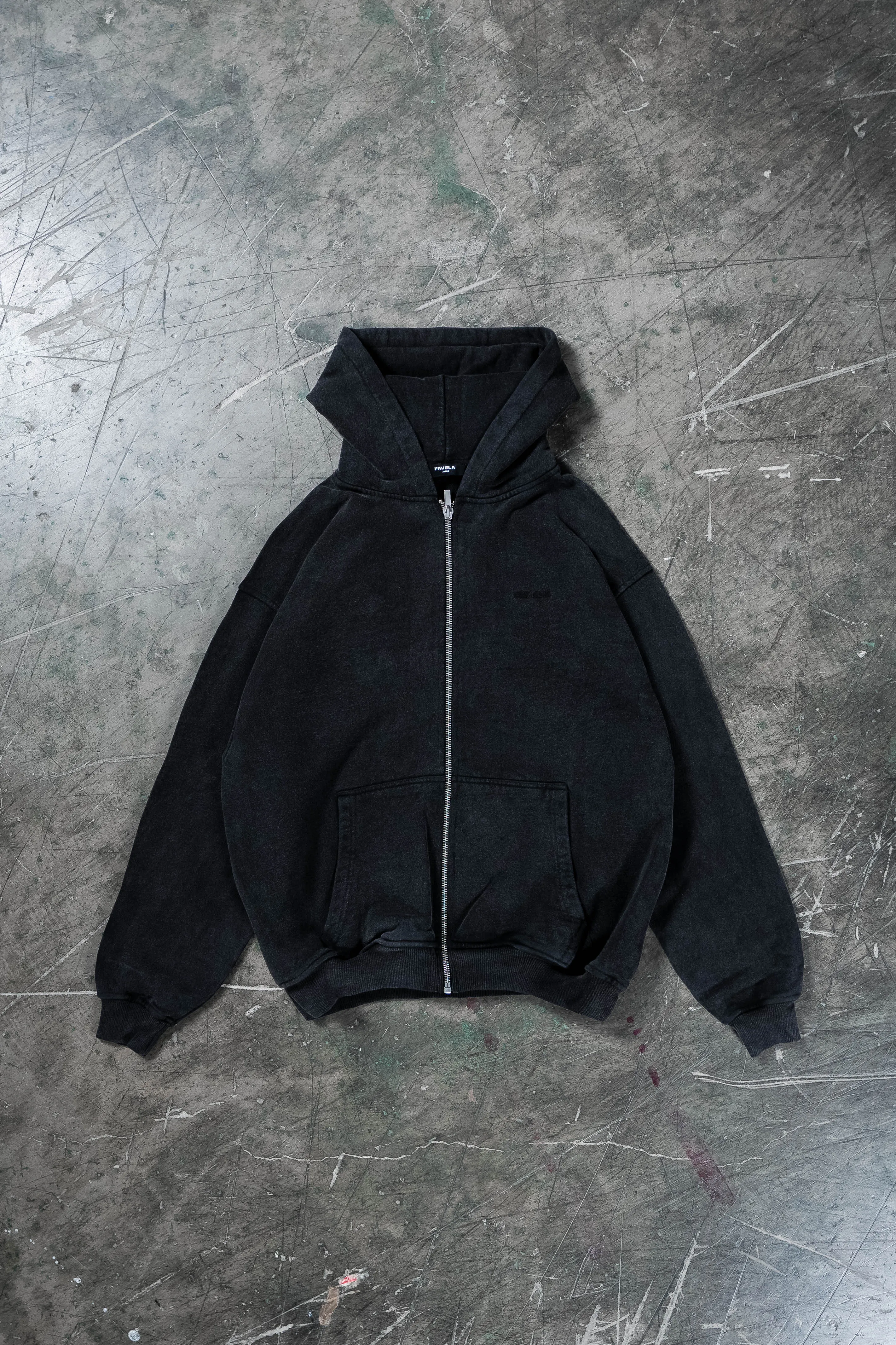 2023 BLACK WASHED FRONTZIP