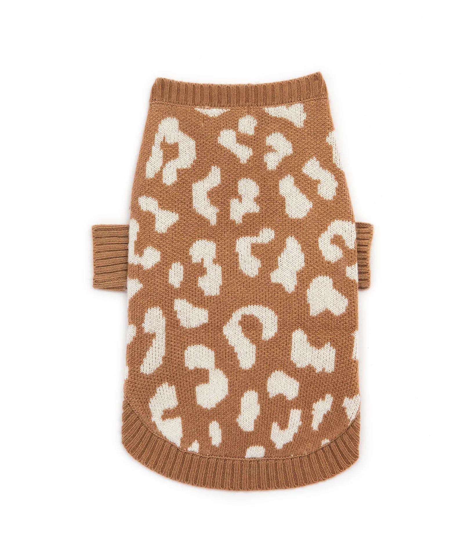 27 Miles Fido Dog Leopard Sweater Mocha