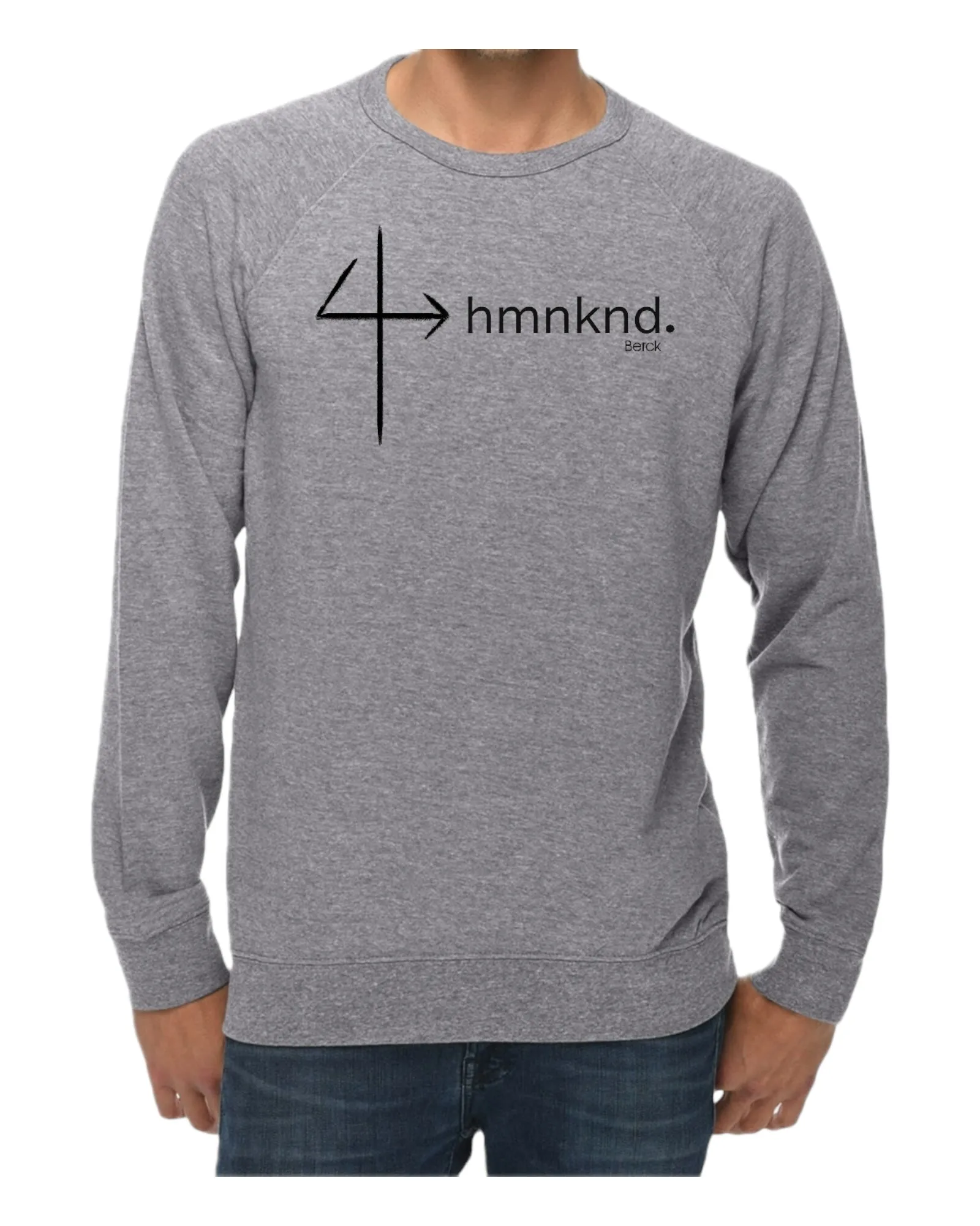 4hmnknd Unisex Pullover Crewneck Lightweight French Terry