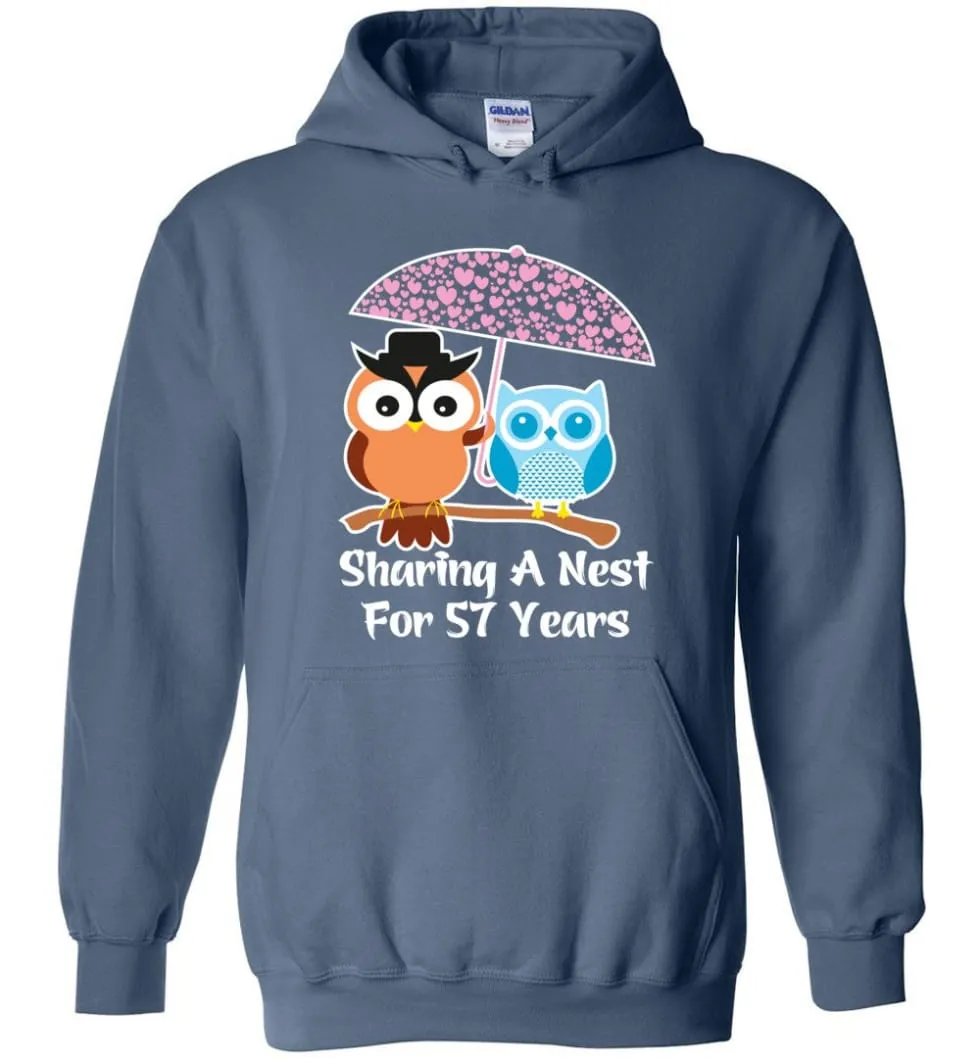 57 Years Wedding Anniversary Gifts Valentine's Day Hoodie