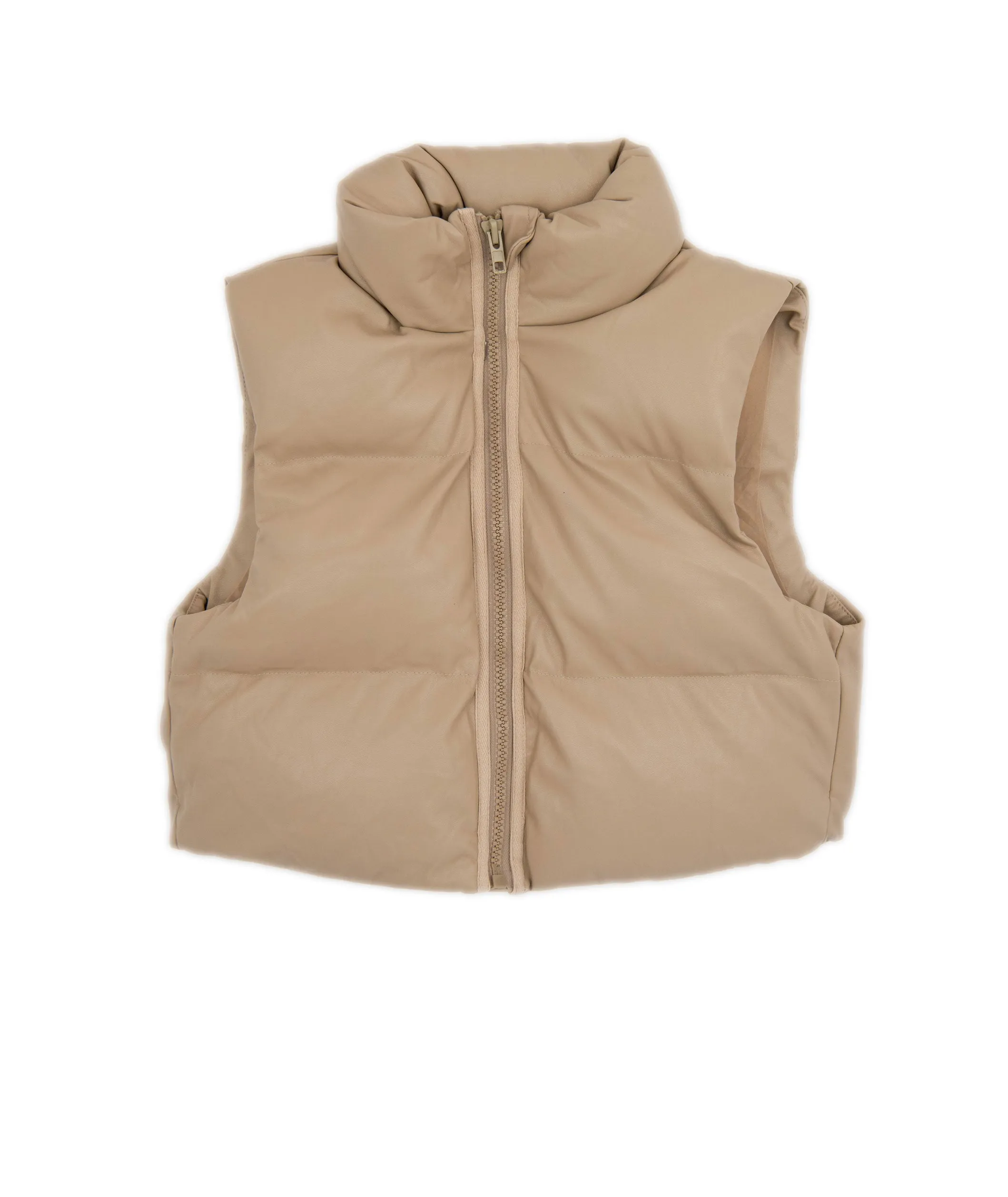 8apart Women Morgan Pleather Puffer Vest