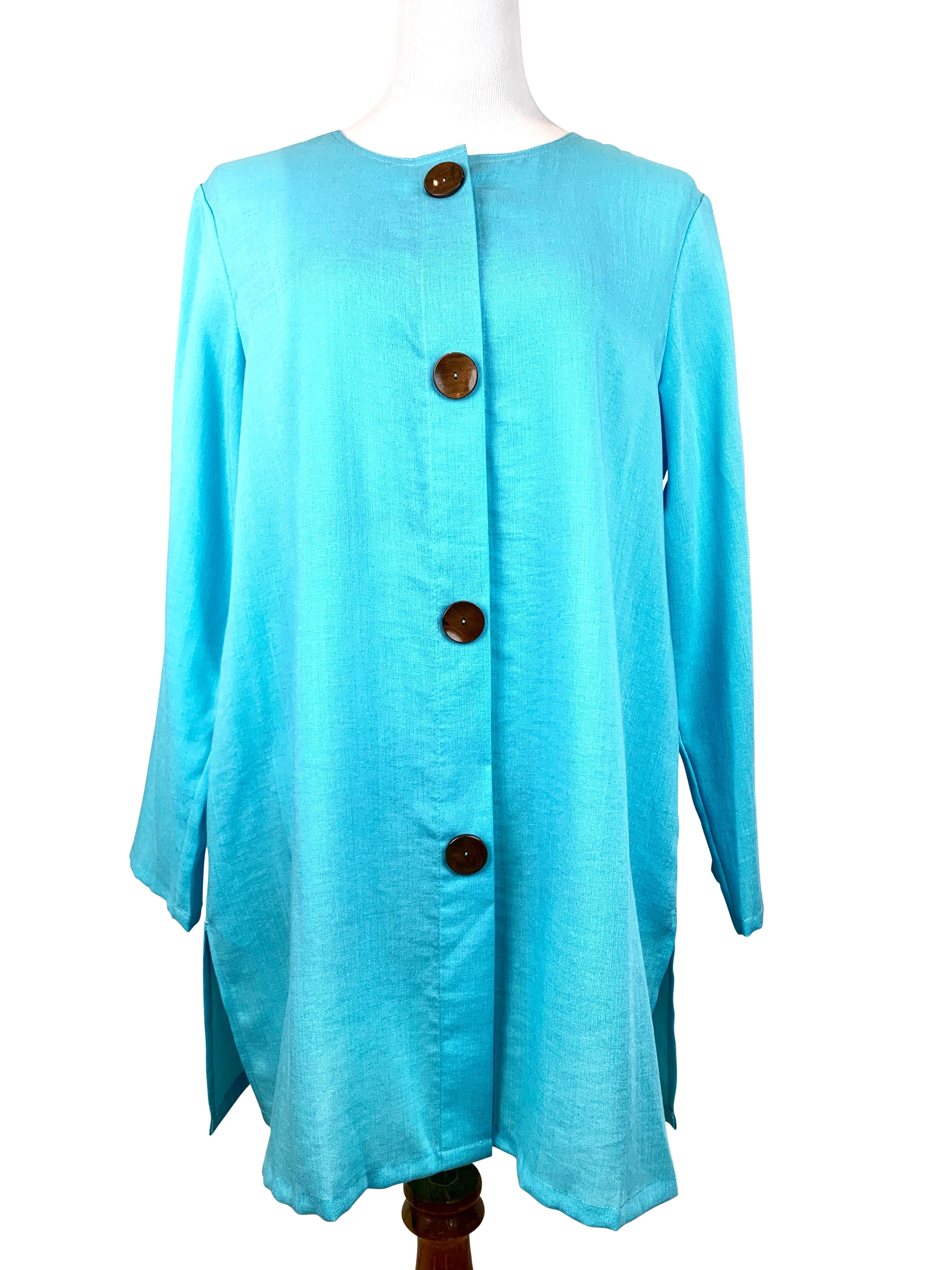 AA320 - Peggy Duster Linen Jacket