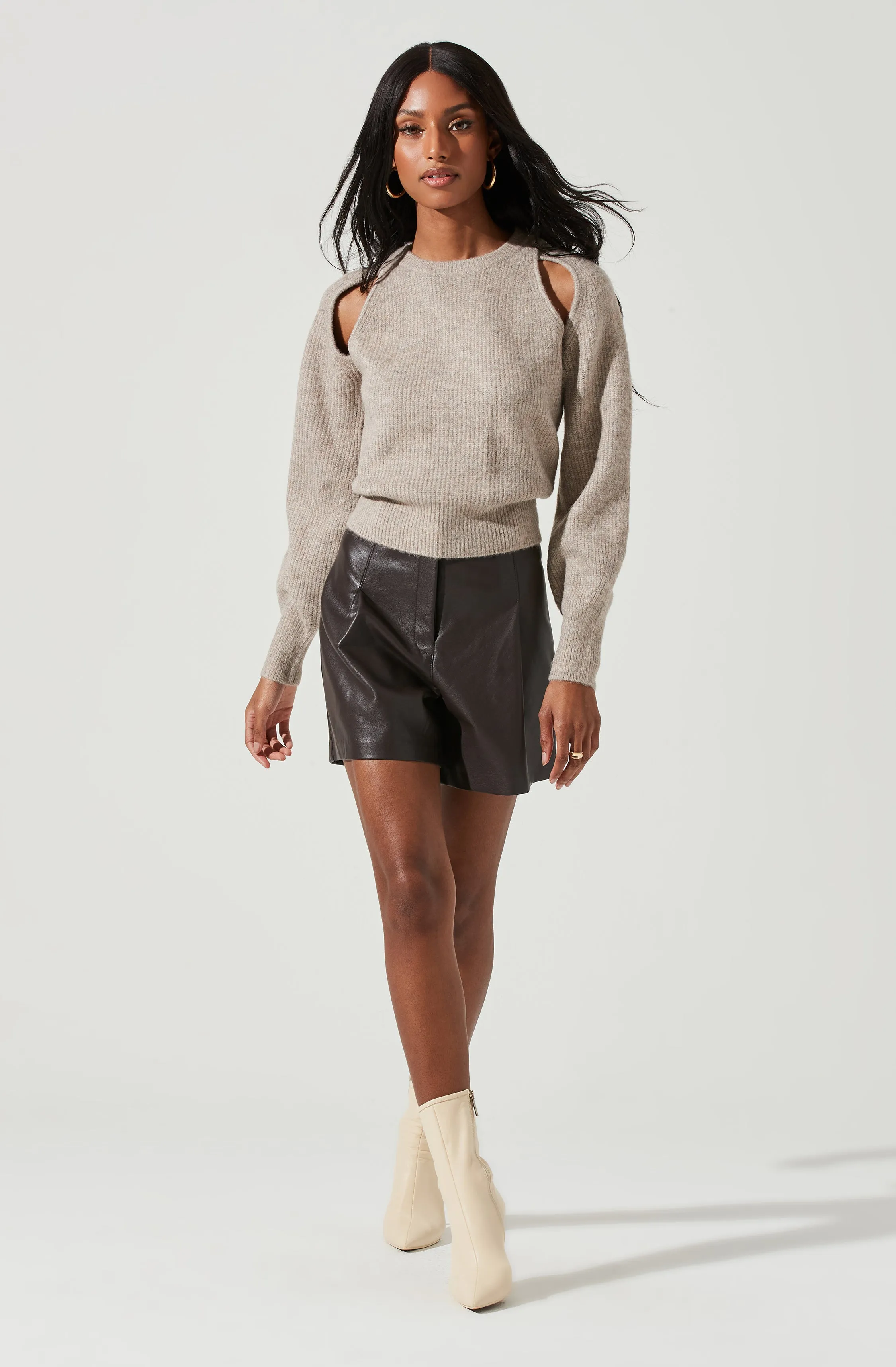 Adira Shoulder Cutout Sweater