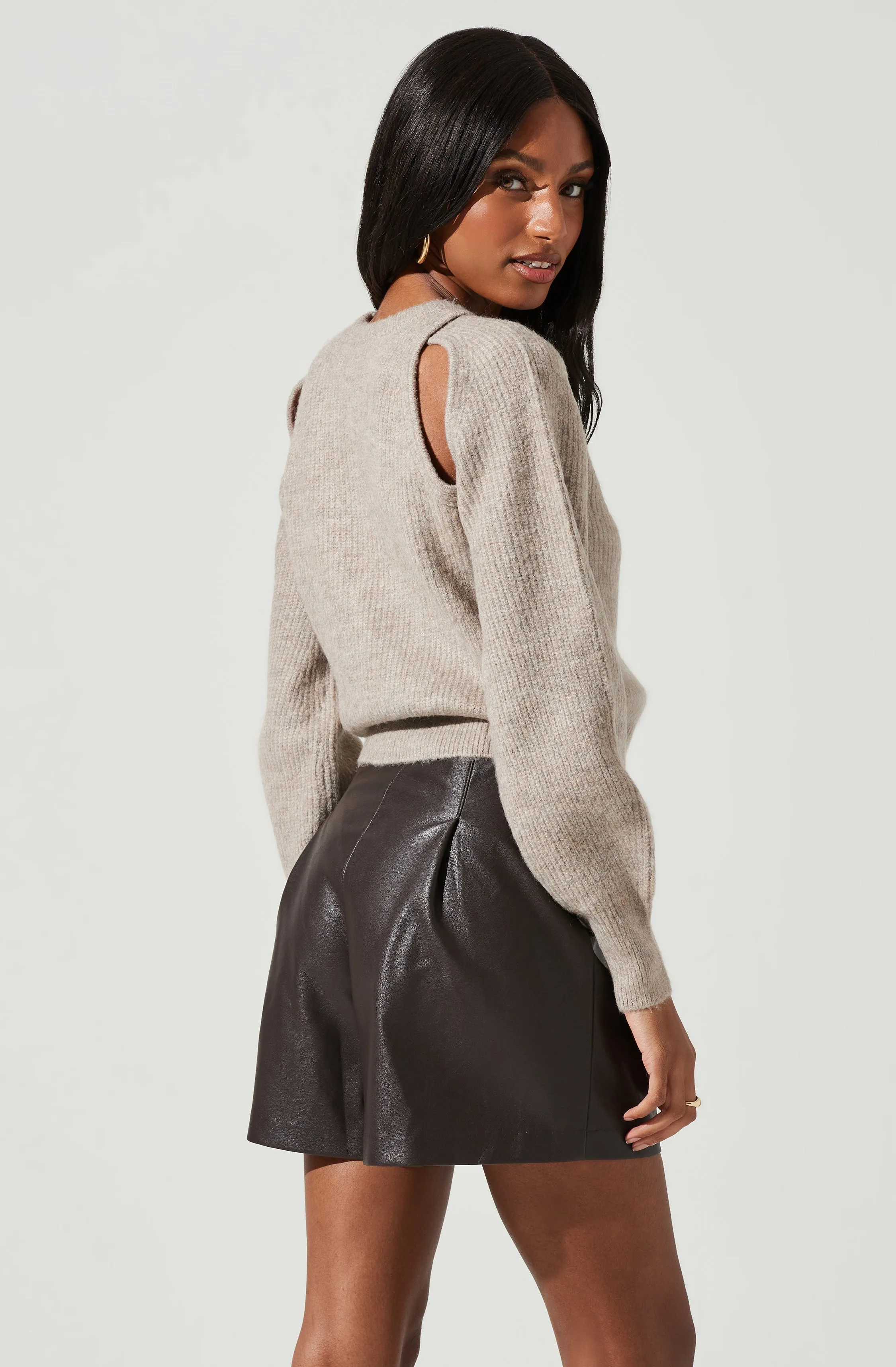 Adira Shoulder Cutout Sweater