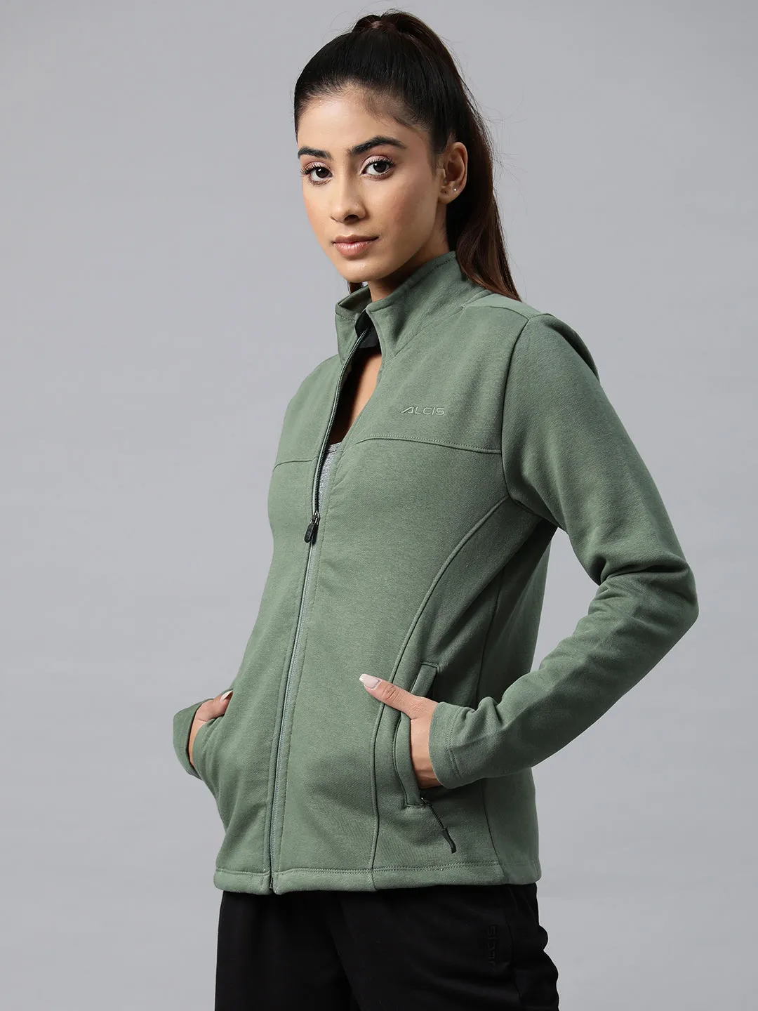 Alcis Endurance Sweat Stand Collar Sporty Jacket