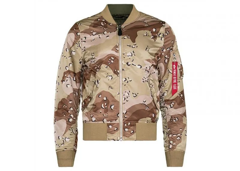 ALPHA INDUSTRIES - Men - MA-1 Double Camo Slim Jacket - Desert Camo/Digi Camo