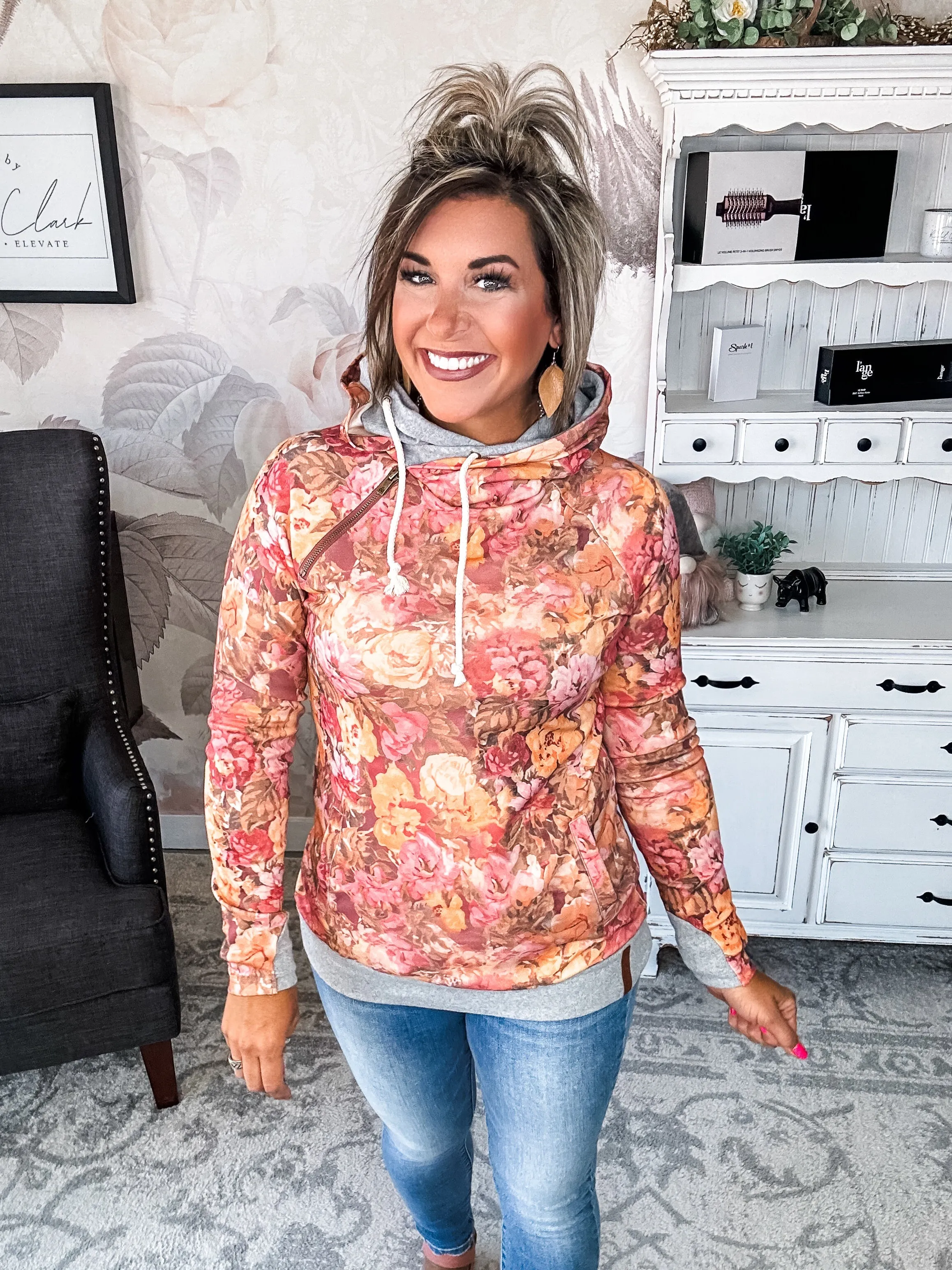 Ampersand Avenue - Doublehood Sweatshirt - Oopsie Daisy