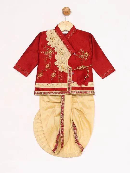 Angrakha Dhoti Kurta Set for Boys - JBN Creation