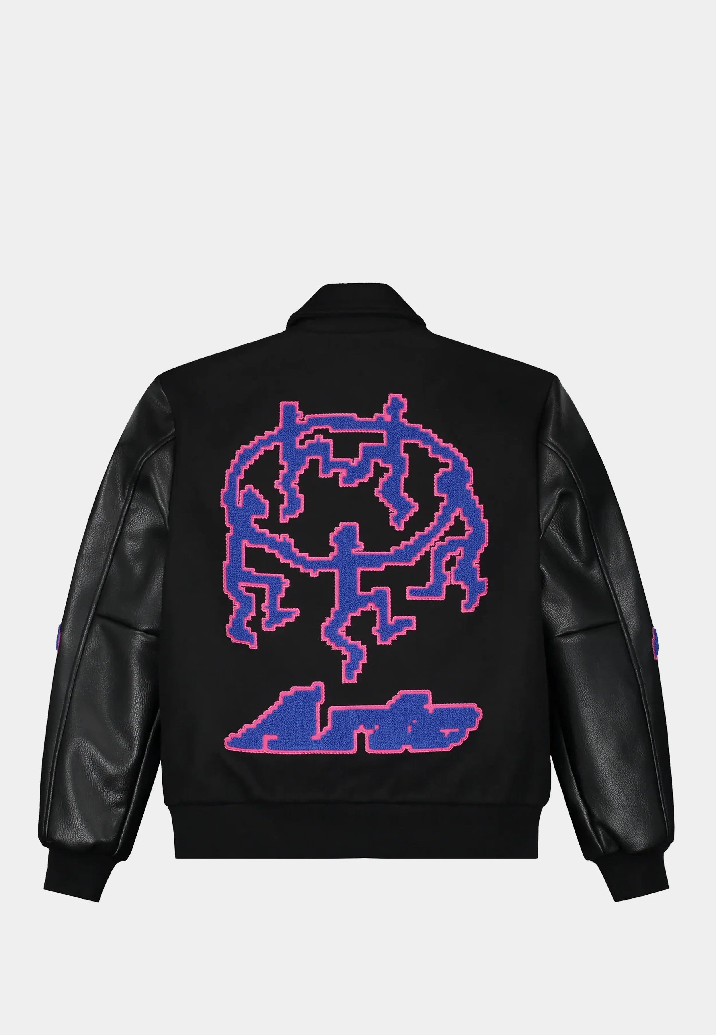 ARTE Jonah Pixel Dancer Varsity Jacket - Blac