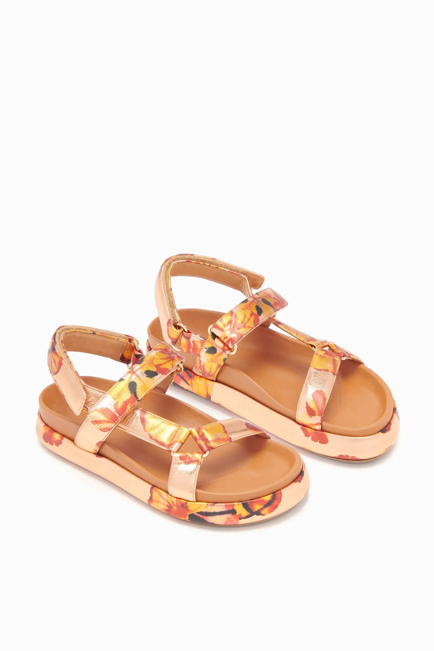 Astra Sandal - Copper Floral