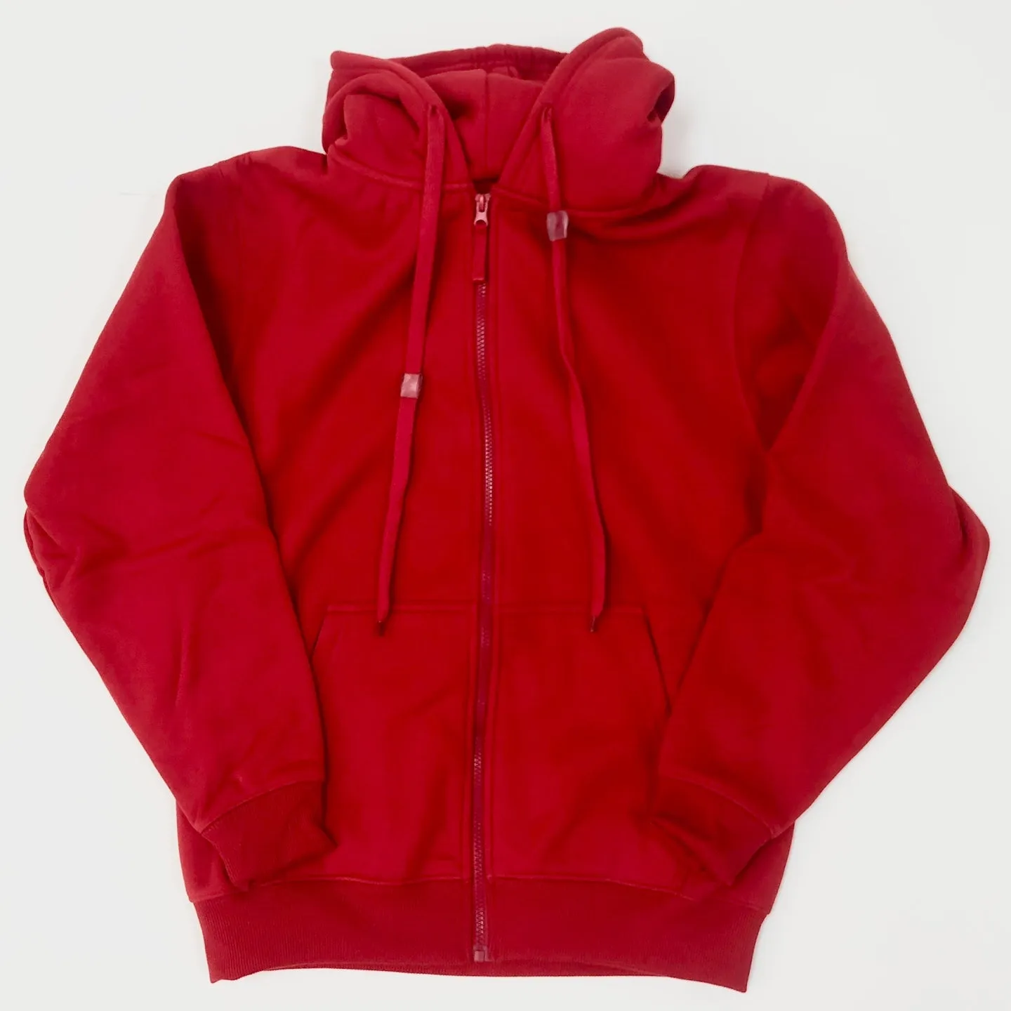 Basic Zip Up Fleece Hoodie Jacket (5 Colors)