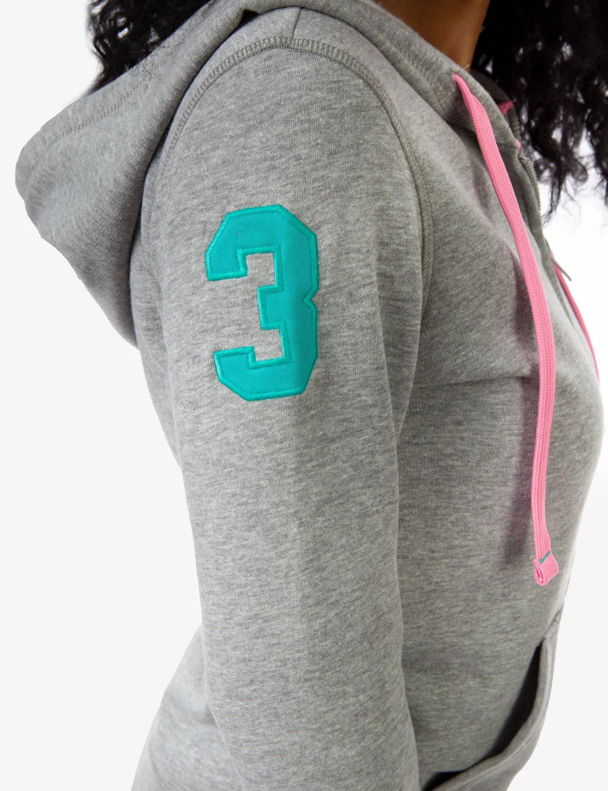 BIG LOGO ZIP FRONT HOODIE