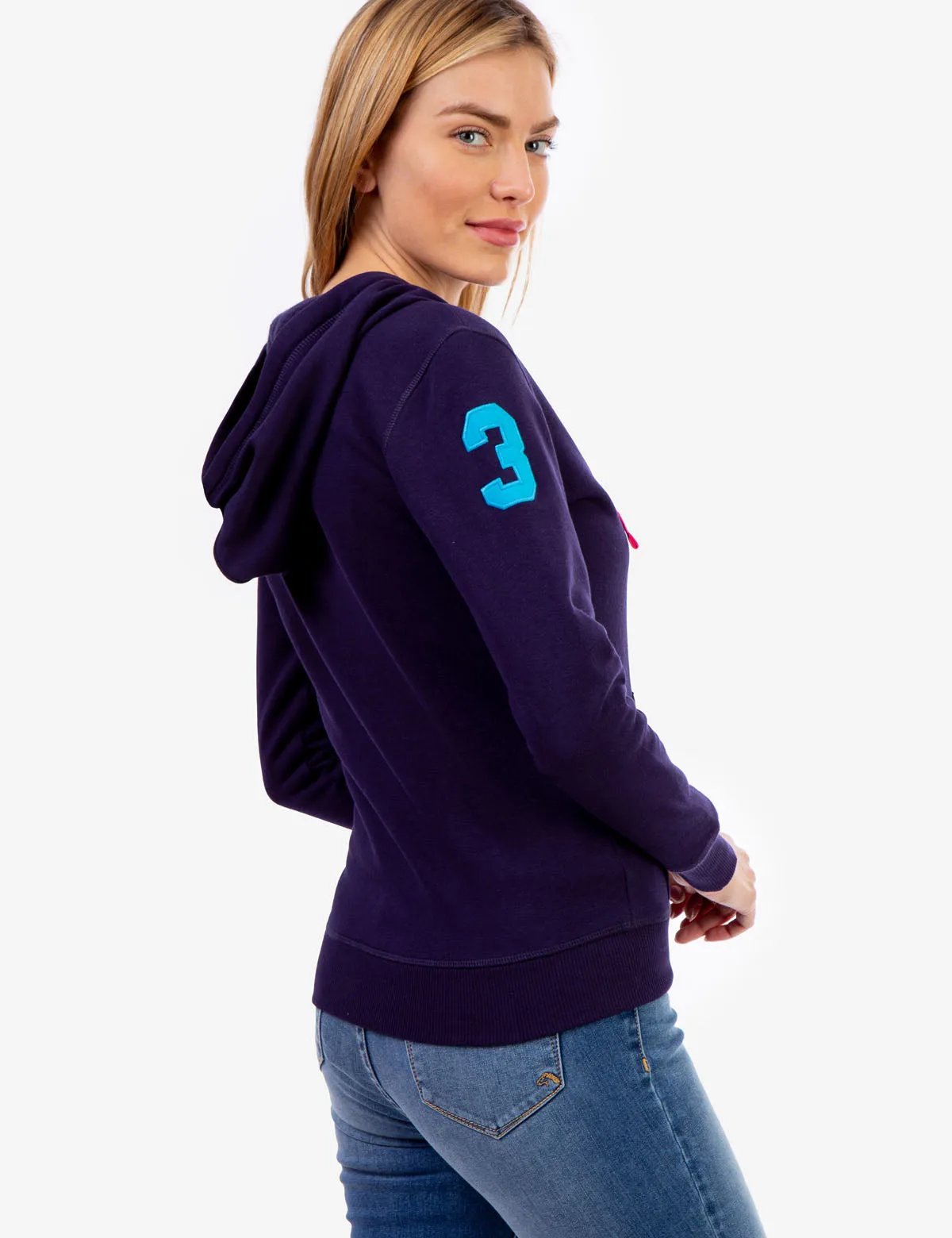 BIG LOGO ZIP FRONT HOODIE