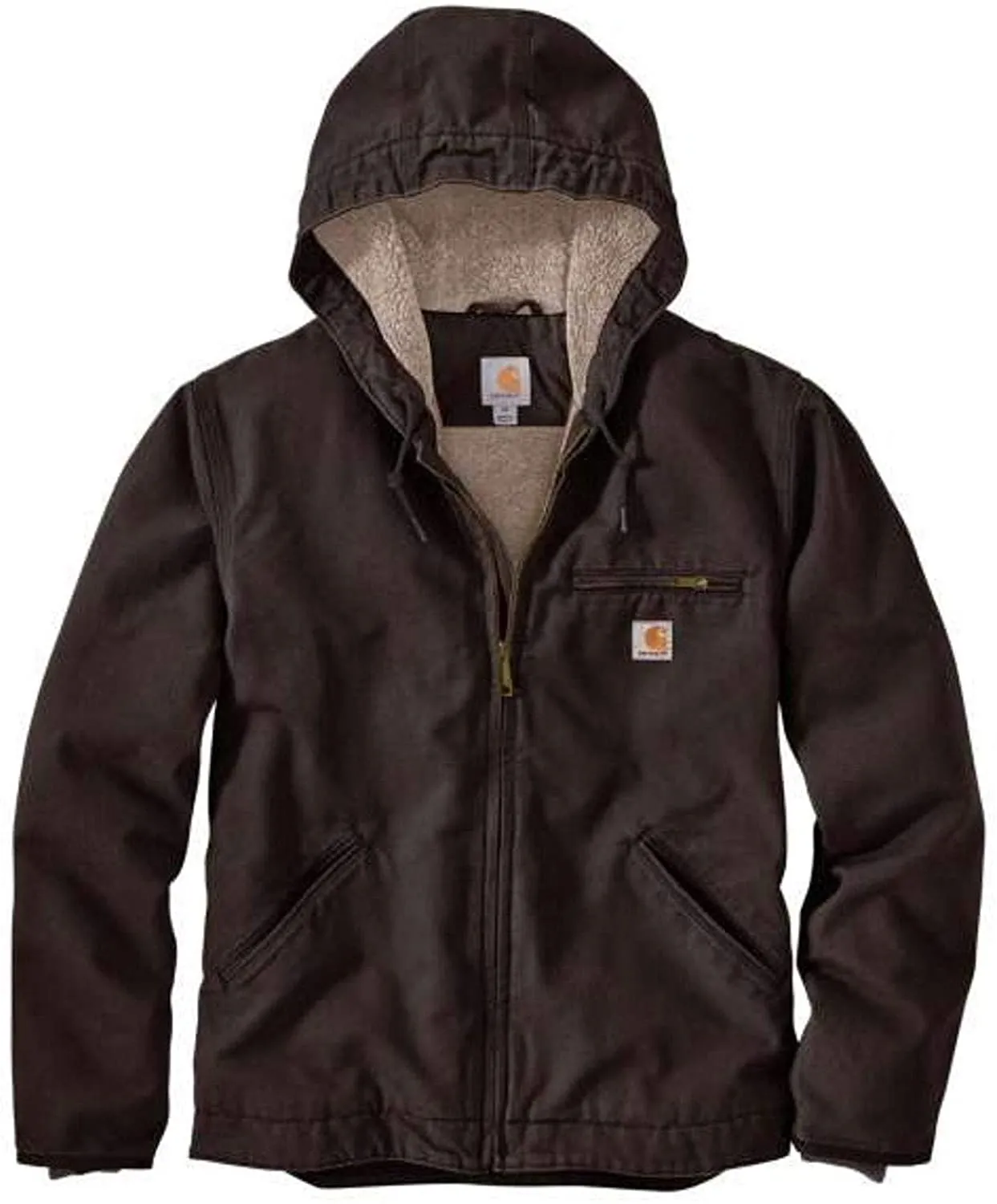 Carhartt Men's Washed Duck Sherpa Lined Jacket