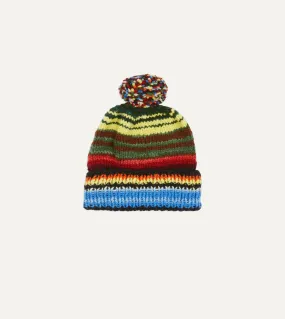 Chamula for Drake's Green Serape Merino Knit Cap