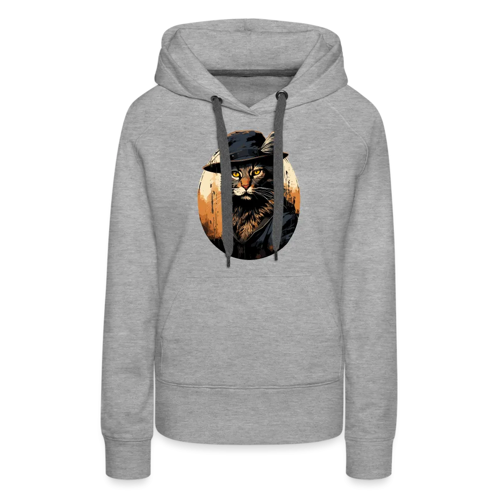 Damen Hoodie mit Katzenmotiv "Bayou Cat 2"