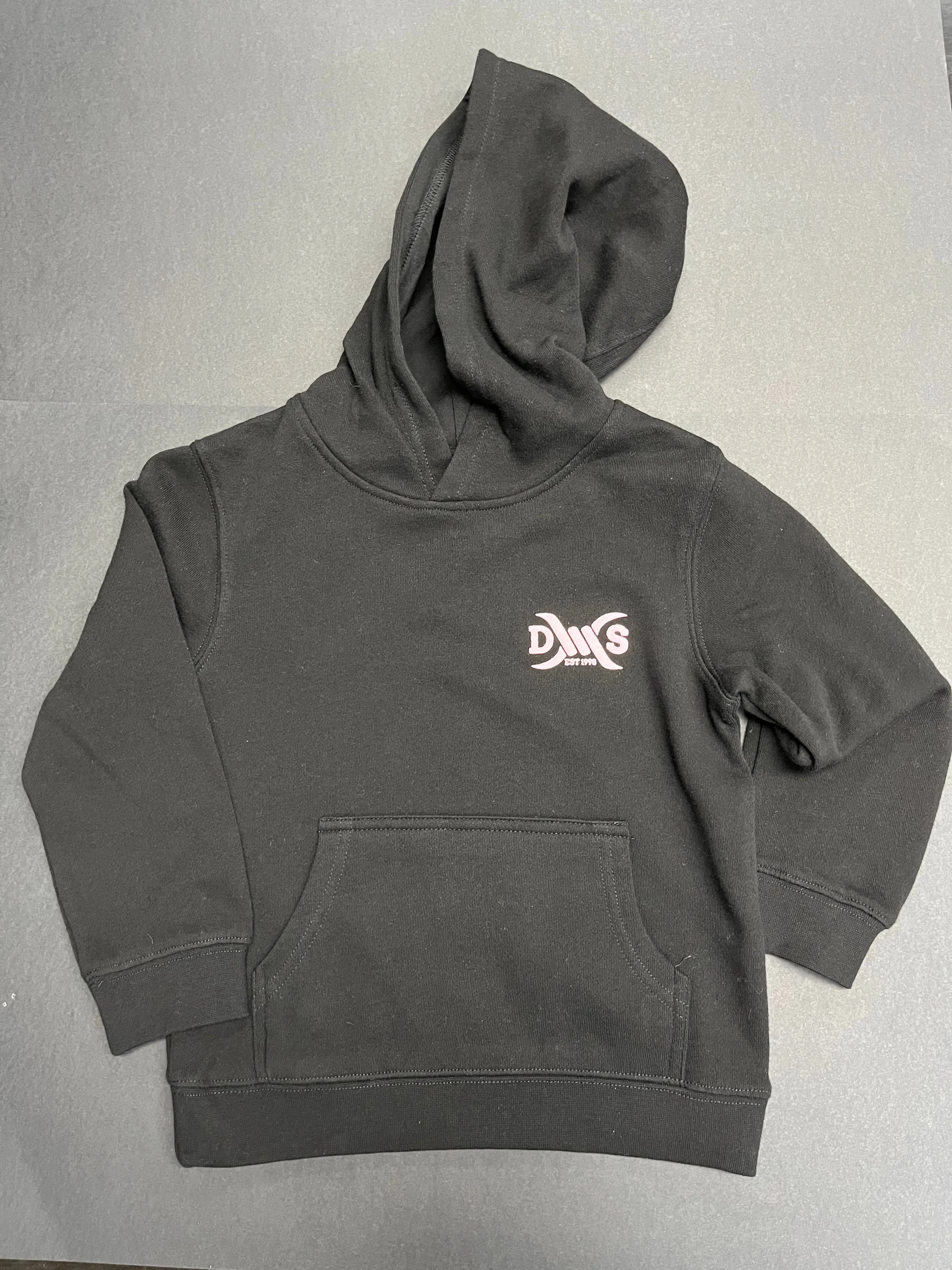 Drovers Saddlery '25th Anniversary' Kids Hoodie- Black/Pink