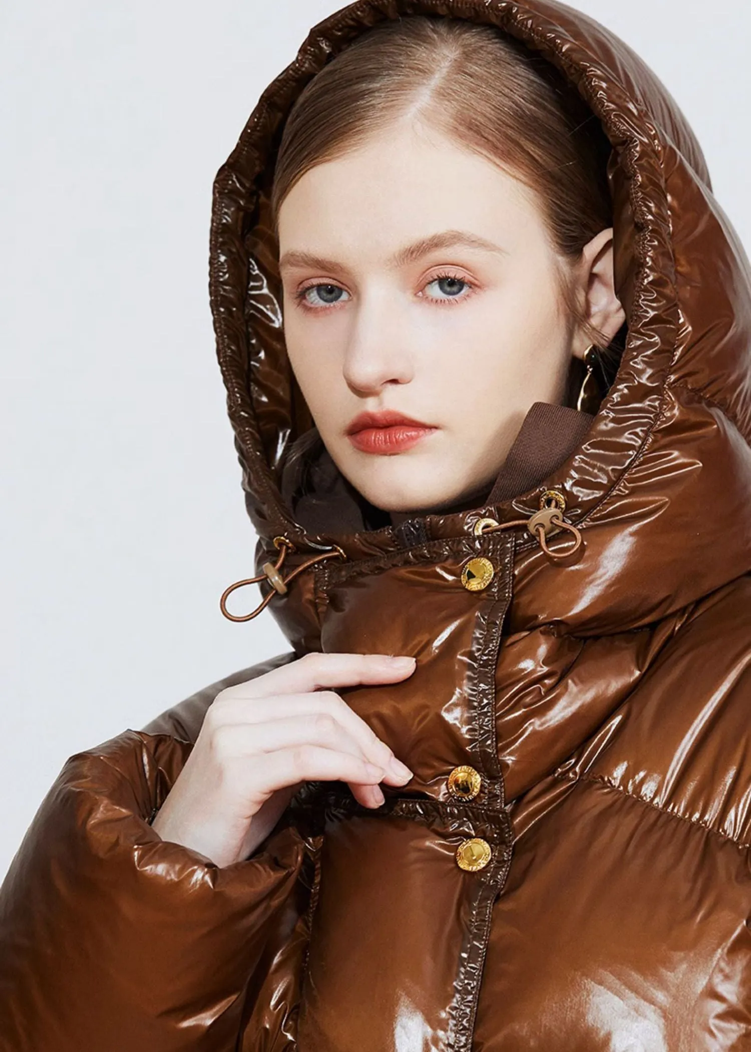 Eileen Hooded Thick Down Puffer Coat