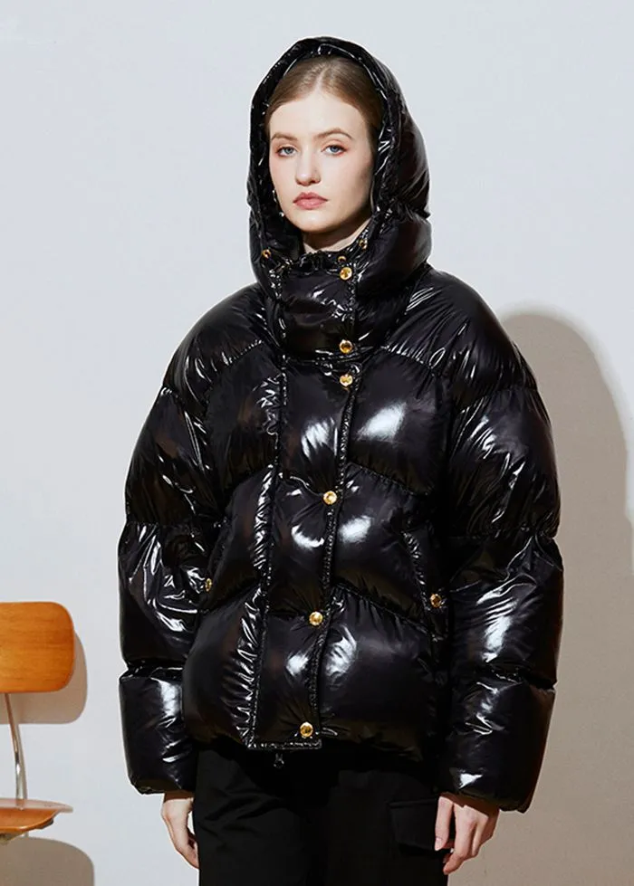 Eileen Hooded Thick Down Puffer Coat