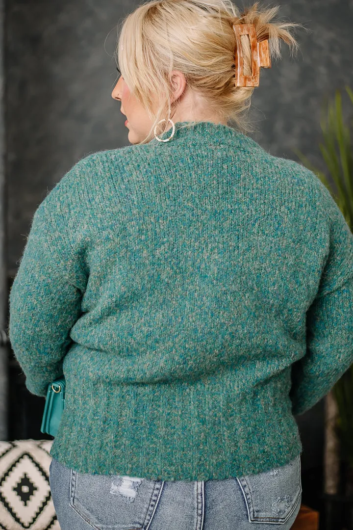 Emerald Isle Two Tone Fuzzy Sweater