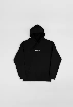 Everyday Flock Print Hoodie- Black