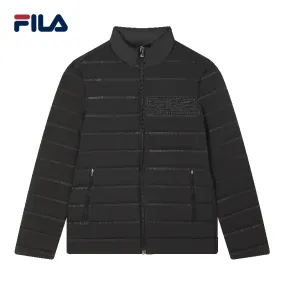 FILA CORE Men's DESIGN MUSEUM DENMARK WHITE LINE BLUE Down Jacket in Black (Unisex)