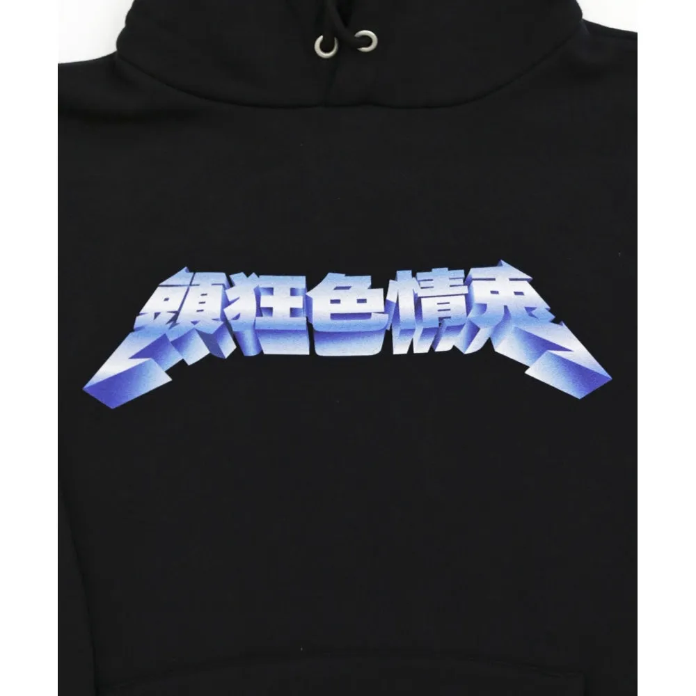 #FR2 METARIC LOGO HOODIE-BLACK