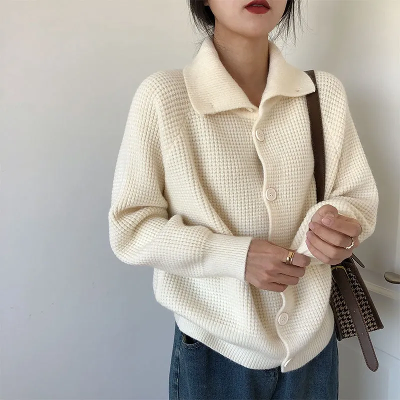 Front Buttons Sweater