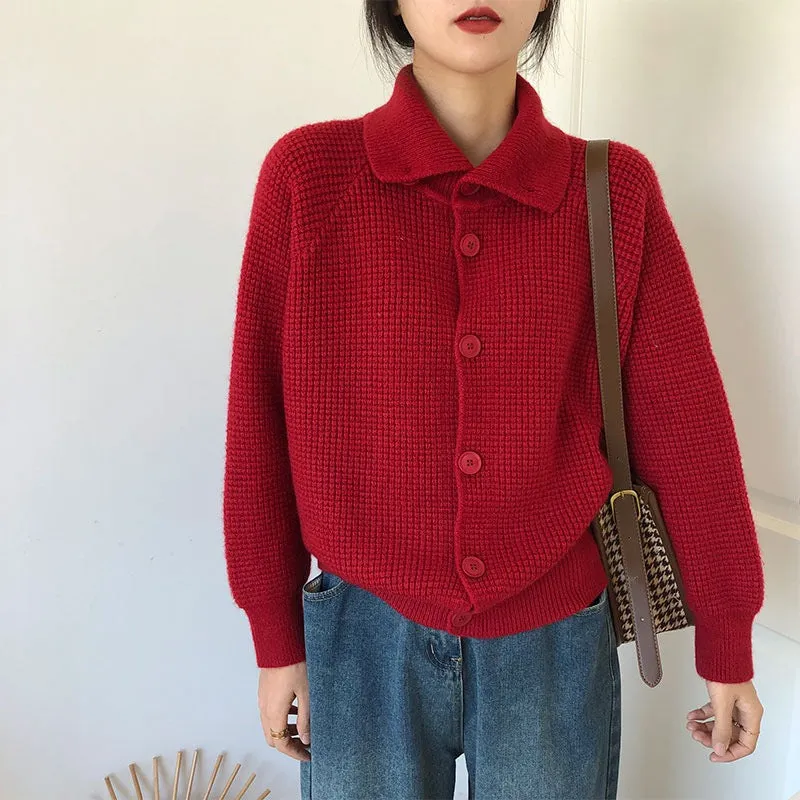 Front Buttons Sweater