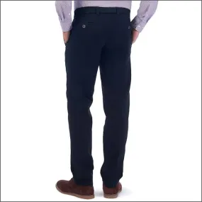 Gurteen Longford Winter Black Stretch Cotton Chino 