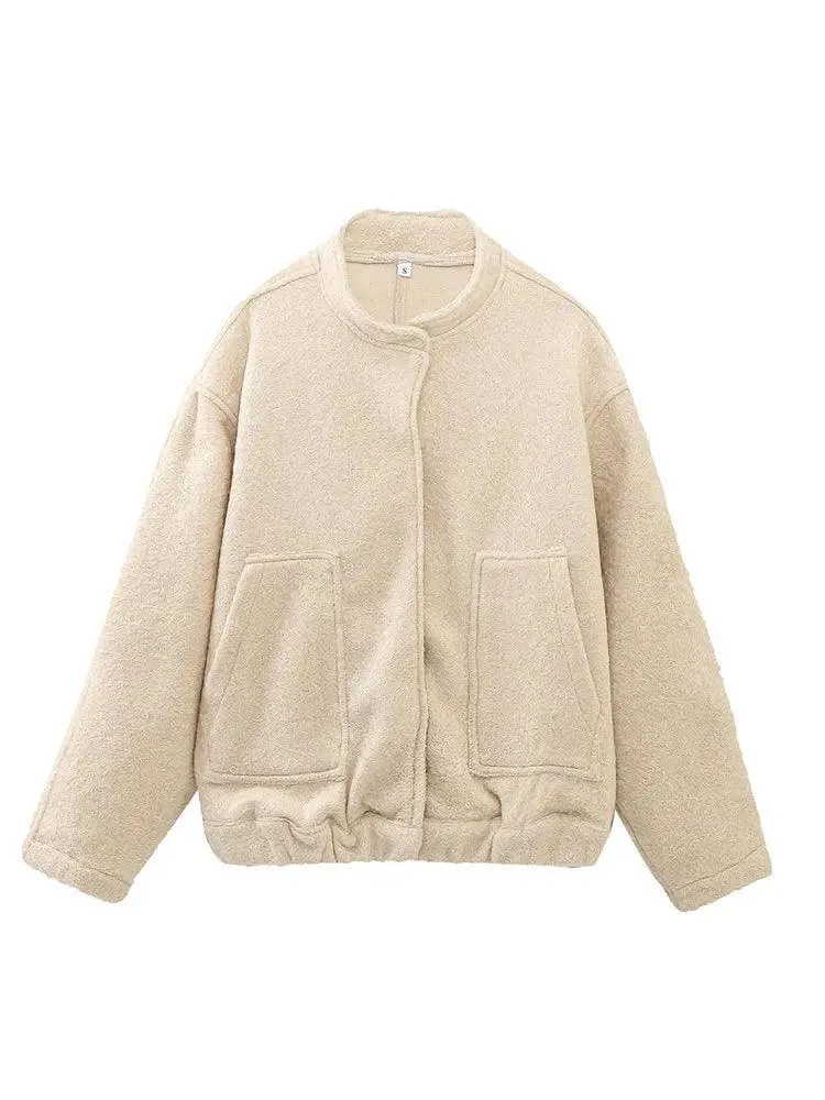 Hella O neck winter bomber jacket