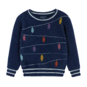 Holiday Lights Sweater | Navy