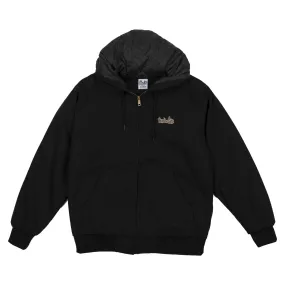 Insulated Workwear Canvas Zip Jacket Black