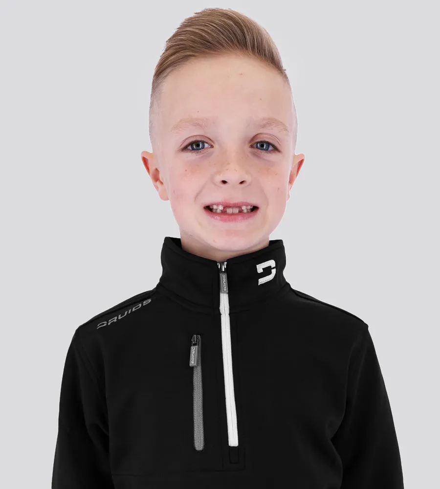 KIDS ULTRA BLEND 1/4 ZIP BLACK