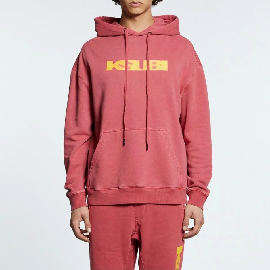 Ksubi Pixel Sign Biggie Sundown Hoodie (Red) MSP23FL014