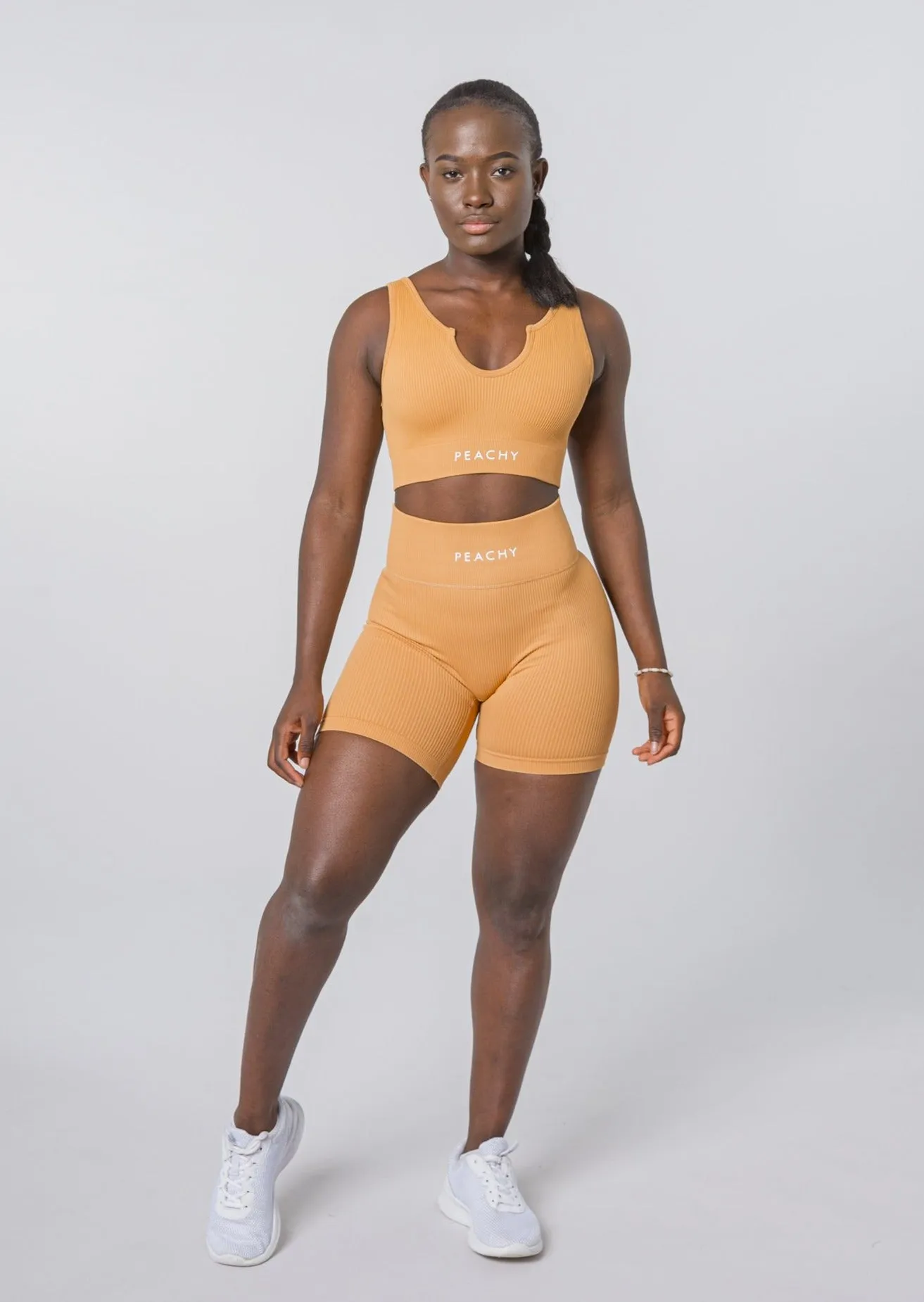 [LASTCHANCE] Ribbed LUXE  Summer Set (Shorts und Sport-BH)