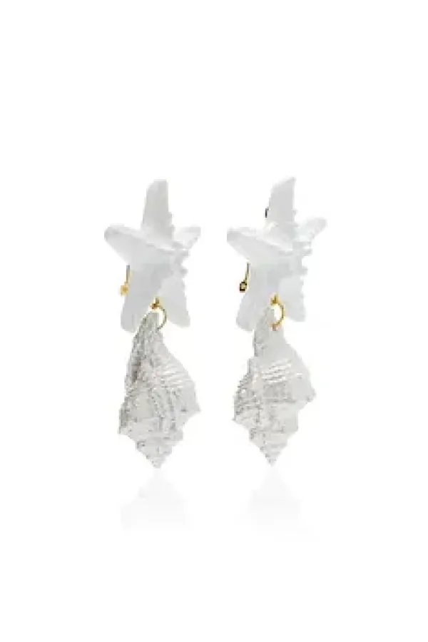 Le Splash Earrings White