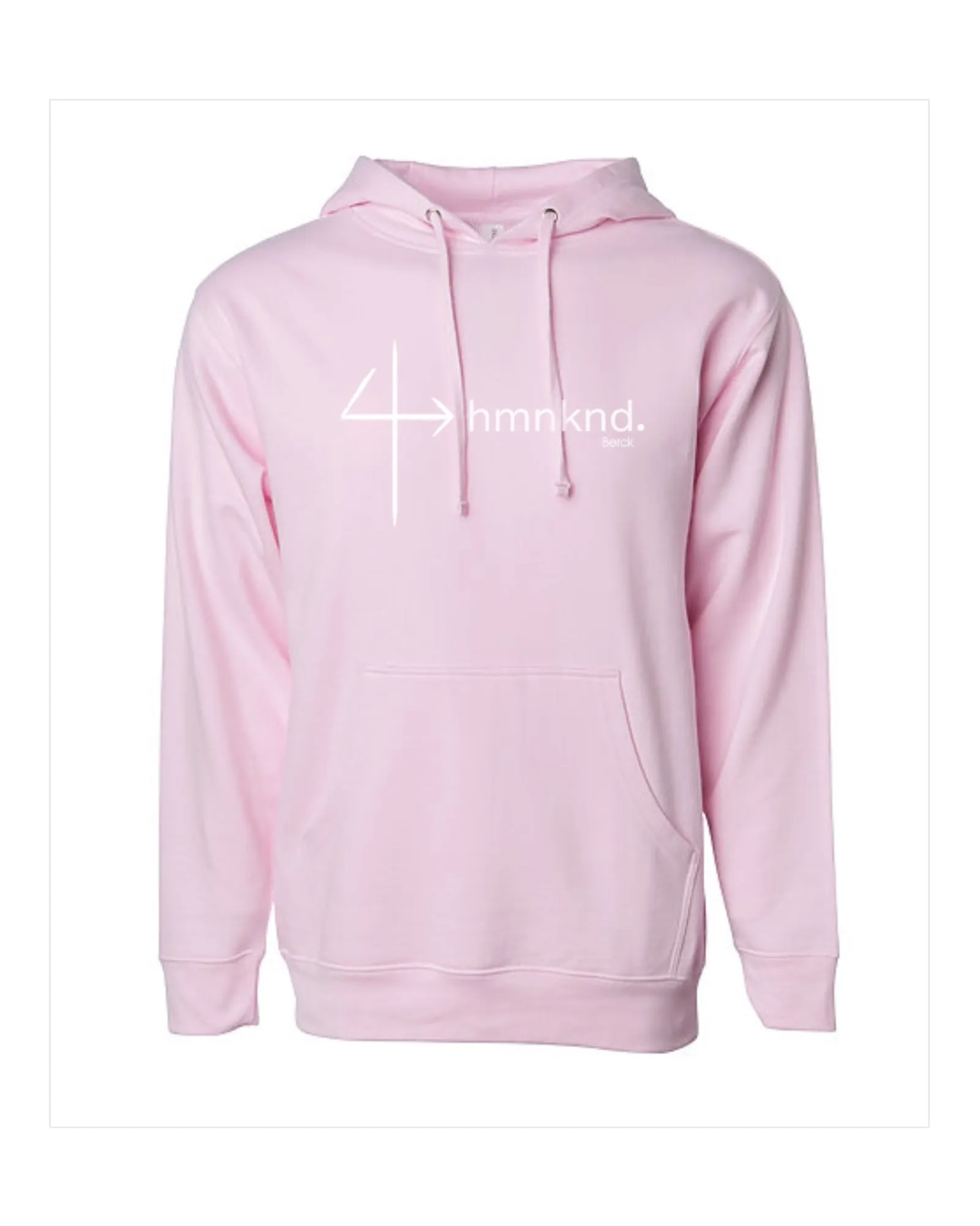 Limited Edition PINK 4hmnknd Unisex Pullover Hoodie Mid-Weight Fleece