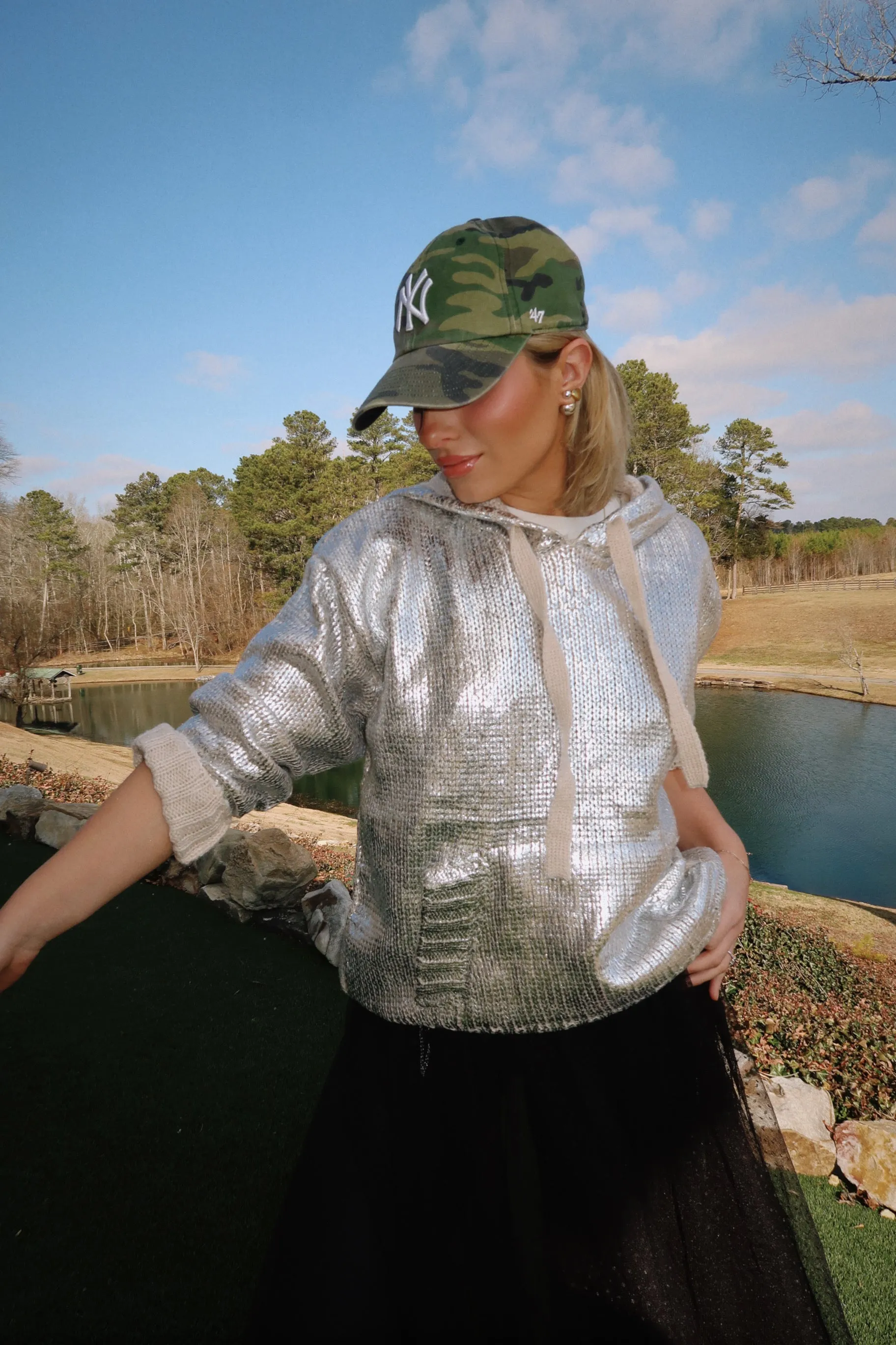 Marla Metallic Hoodie