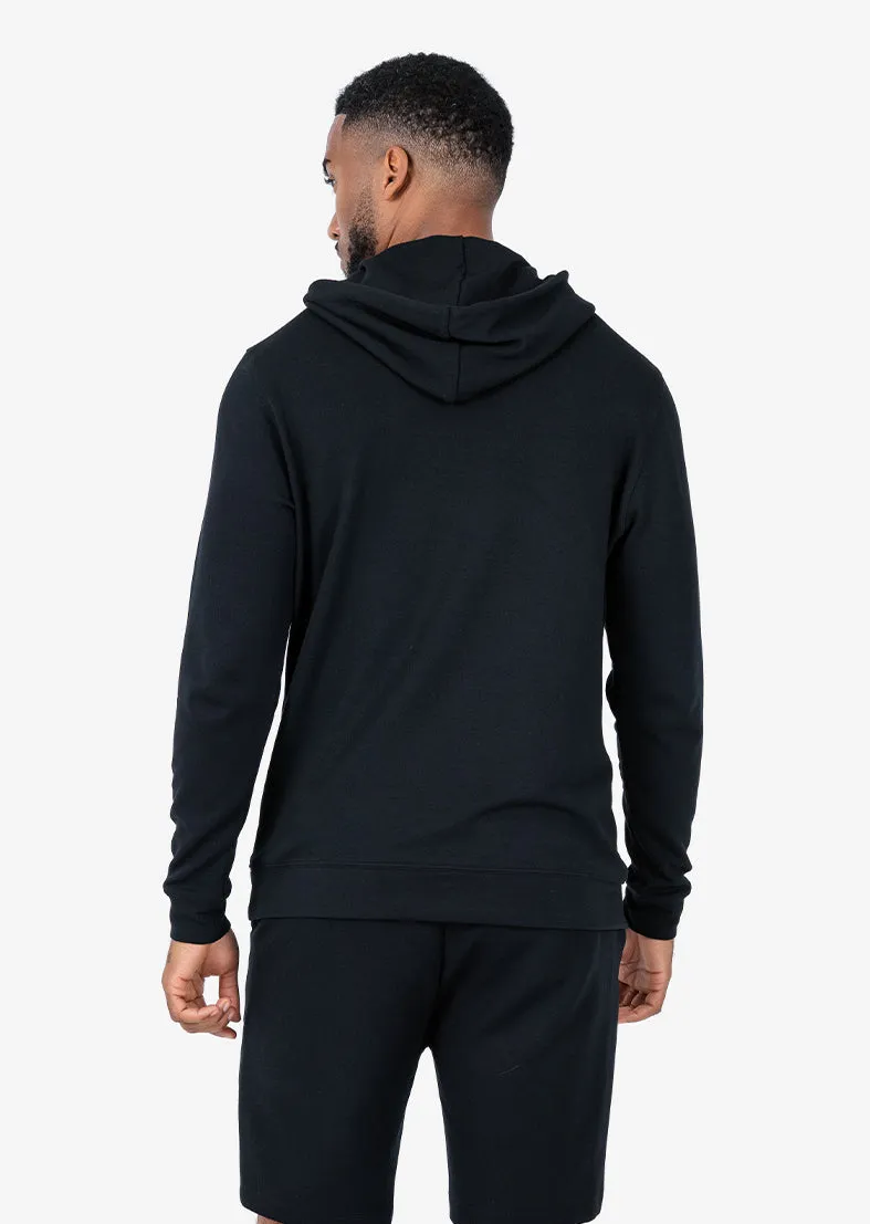 Mens All Around Lounge Hoodie Black