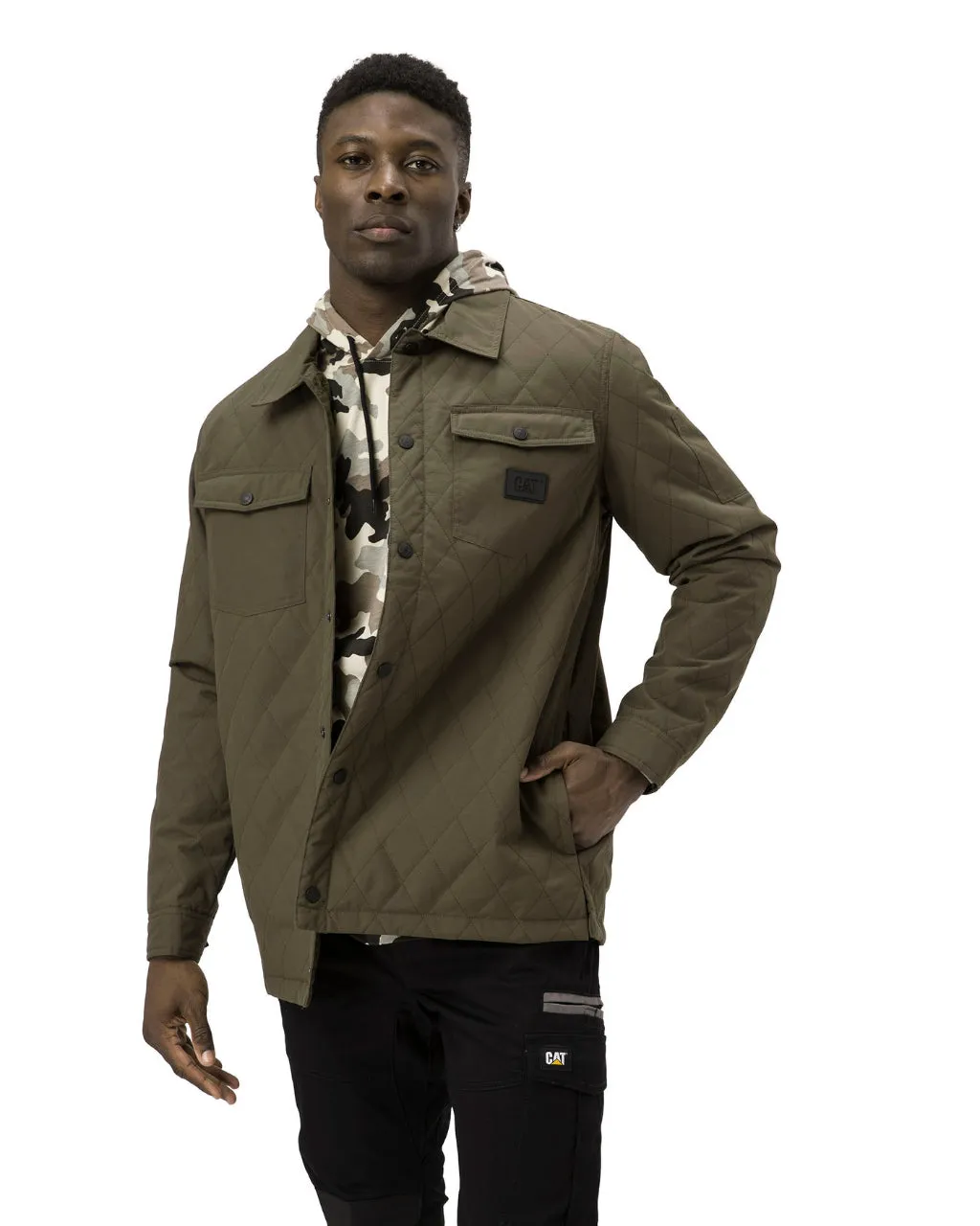 Men's Quilted Ripstop Shirt Jacket