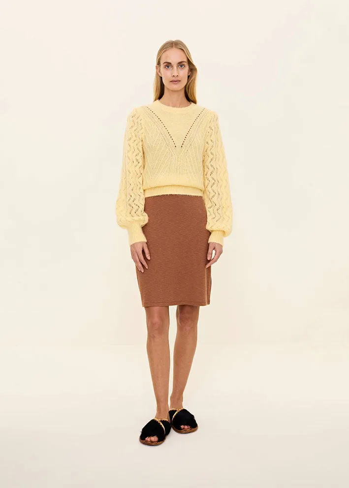 Optimized Title: Odd Molly Cozy Forever Yours Sweater in Soft Yellow Powder