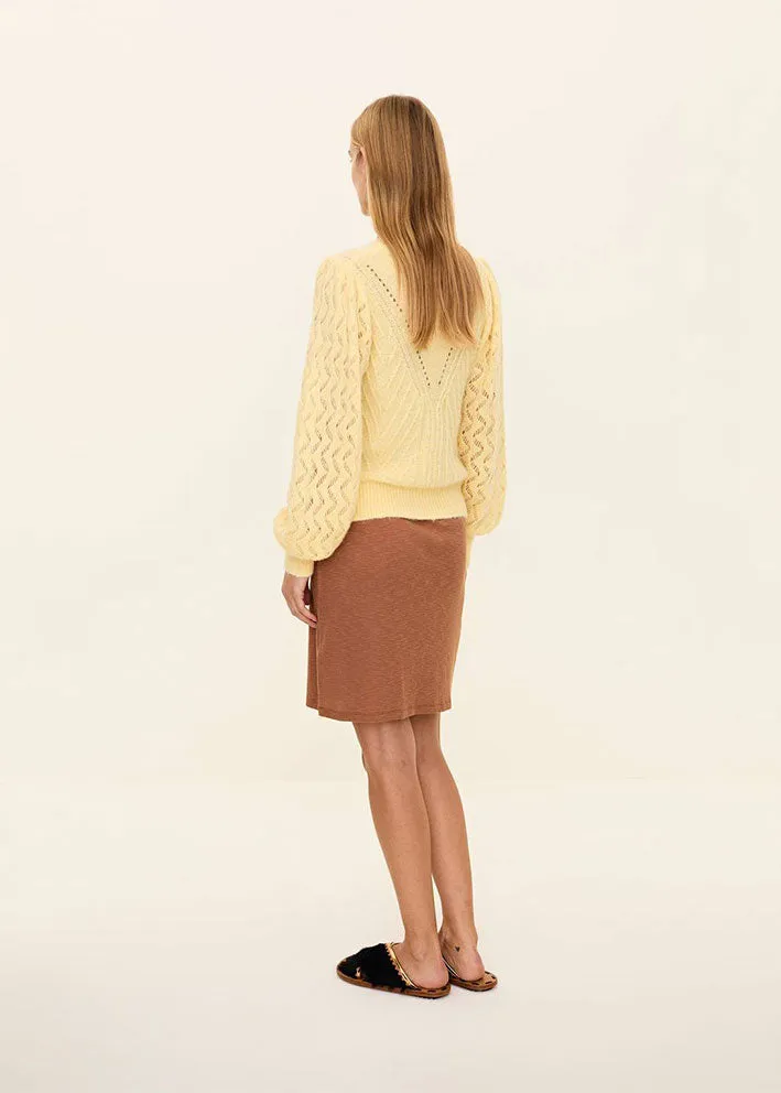 Optimized Title: Odd Molly Cozy Forever Yours Sweater in Soft Yellow Powder