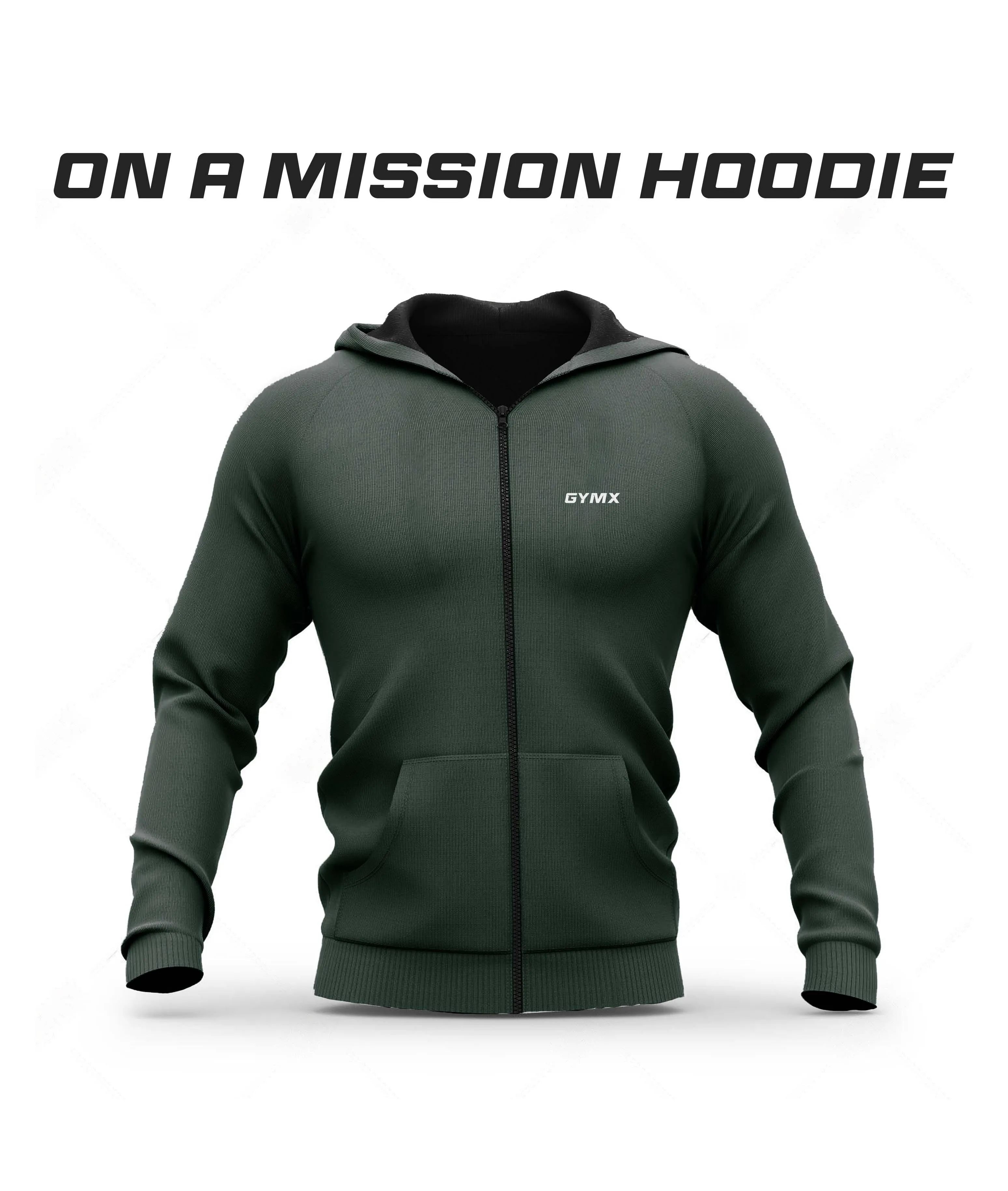 On A Mission: British Green GymX Hoodie