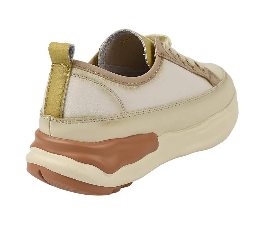 Pantofi casual, dama, FORMAZIONE, 180001-3 galben, piele naturala