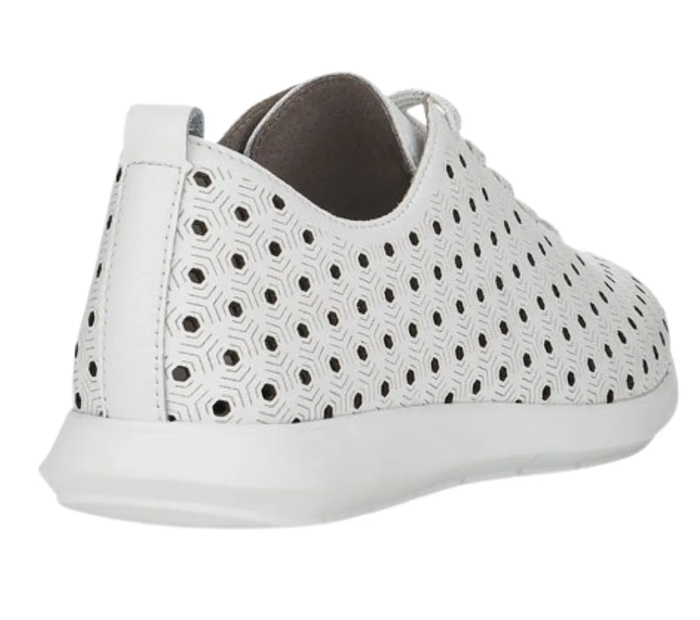 Pantofi casual, dama, REMONTE, R7101-80 alb, piele naturala