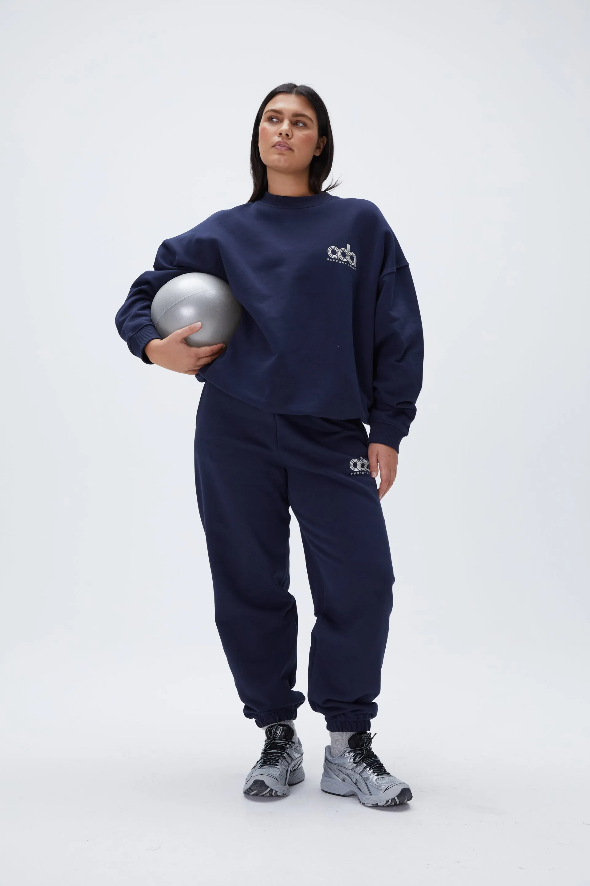 Performance Oversized Sweatshirt - Navy Blue