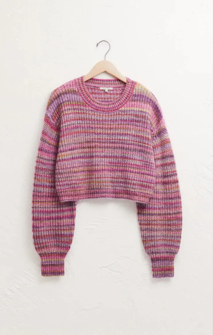 Prism Metallic Stripe Sweater