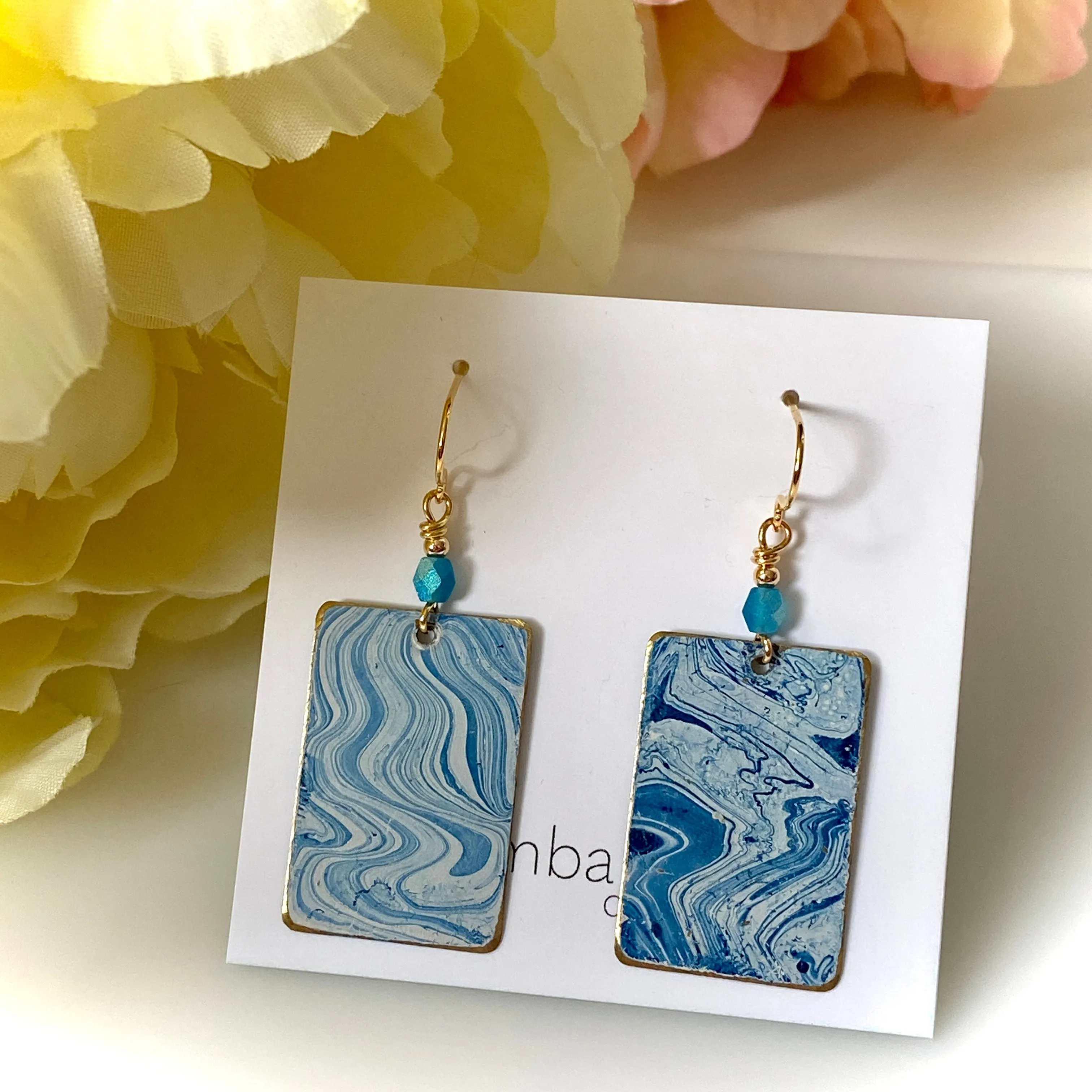 "Blue Splash" Earrings