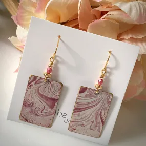 "Rose Splash" Earrings